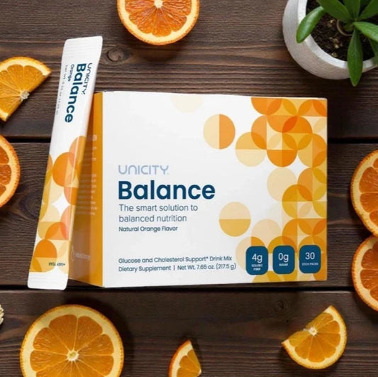 Unicity Balance Dietary Supplement NATURAL ORANGE, 30 Stick Packs