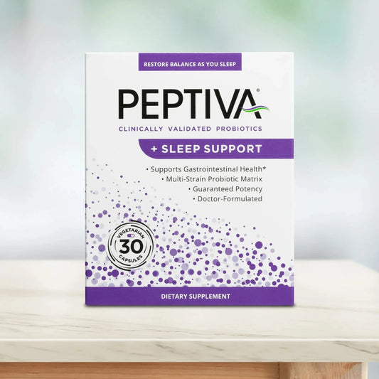 Peptiva Probiotics + Sleep Support 26 Billion CFU 30 Vegetarian Capsules