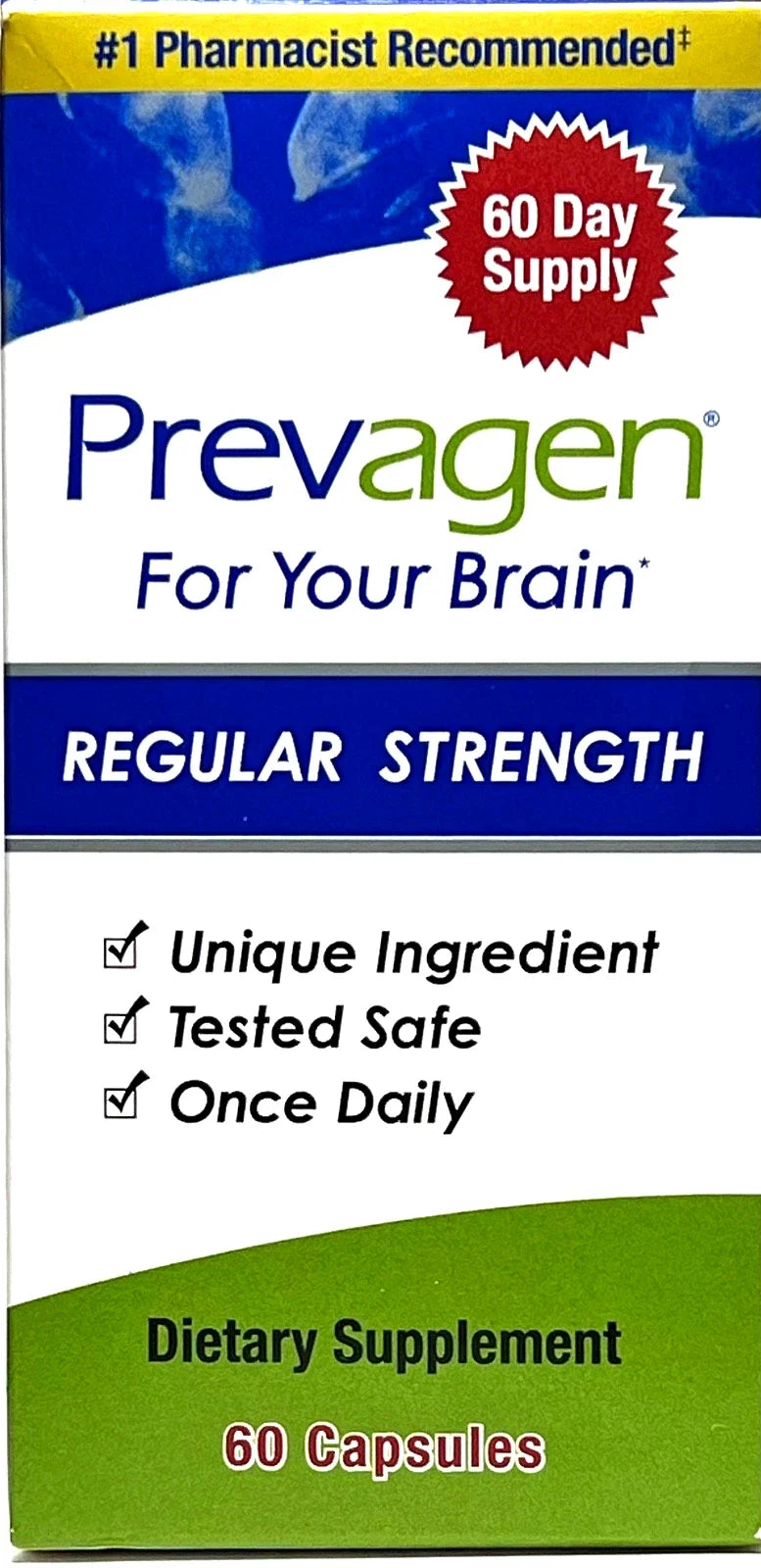 PREVAGEN REGULAR STRENGTH 60 CAPSULES DIETARY SUPPLEMENT
